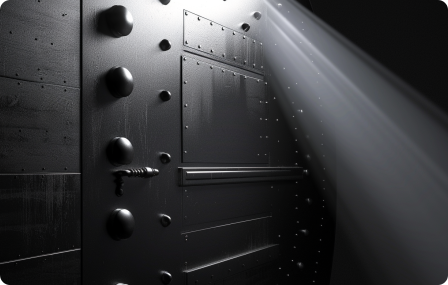What is a vault door fingerprint lock